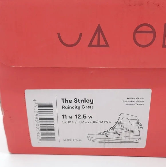 SKYE Footwear The Stnley Sneaker Boot Men Raincity Grey Waterproof Size 11